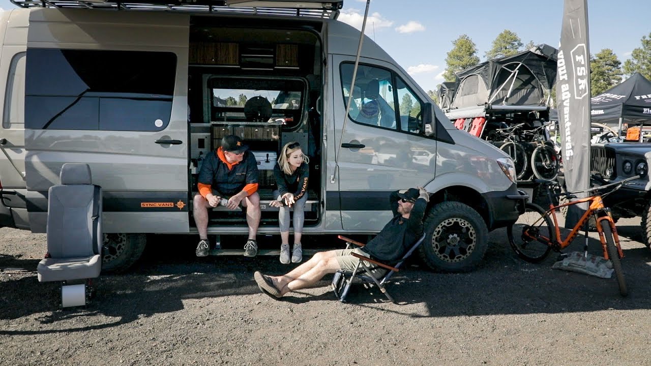 Custom 4x4 Sprinter van conversion - Sync Vans profile at Overland Expo West 2018 * Vanlife *