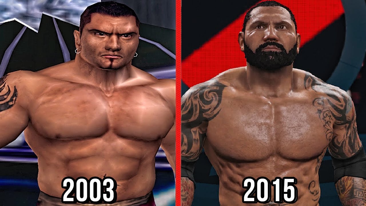 The Evolution Of Batista In WWE Games! ( Here Comes The Pain To WWE 2K16 )