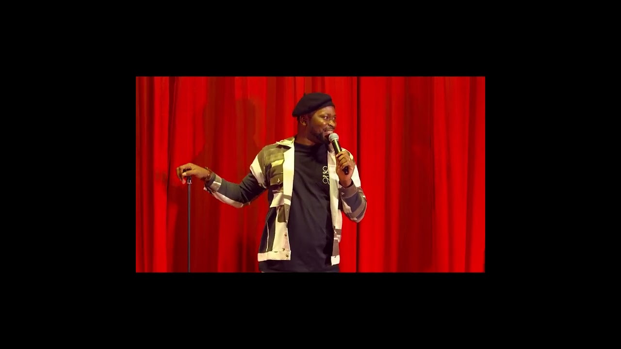 African comedian Phronesis In a crowd work at a comedy show in Lagos Nigeria