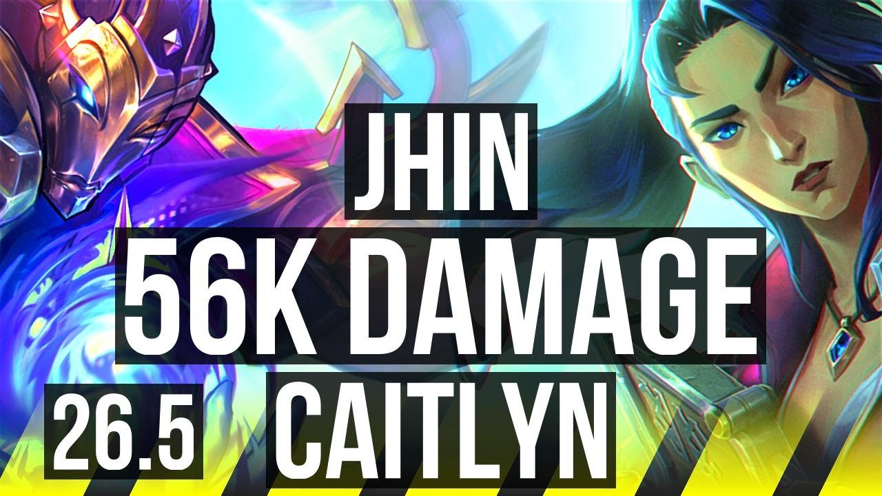 JHIN & Zilean vs CAITLYN & Blitzcrank (ADC) | 56K damage | KR Diamond | 26.5