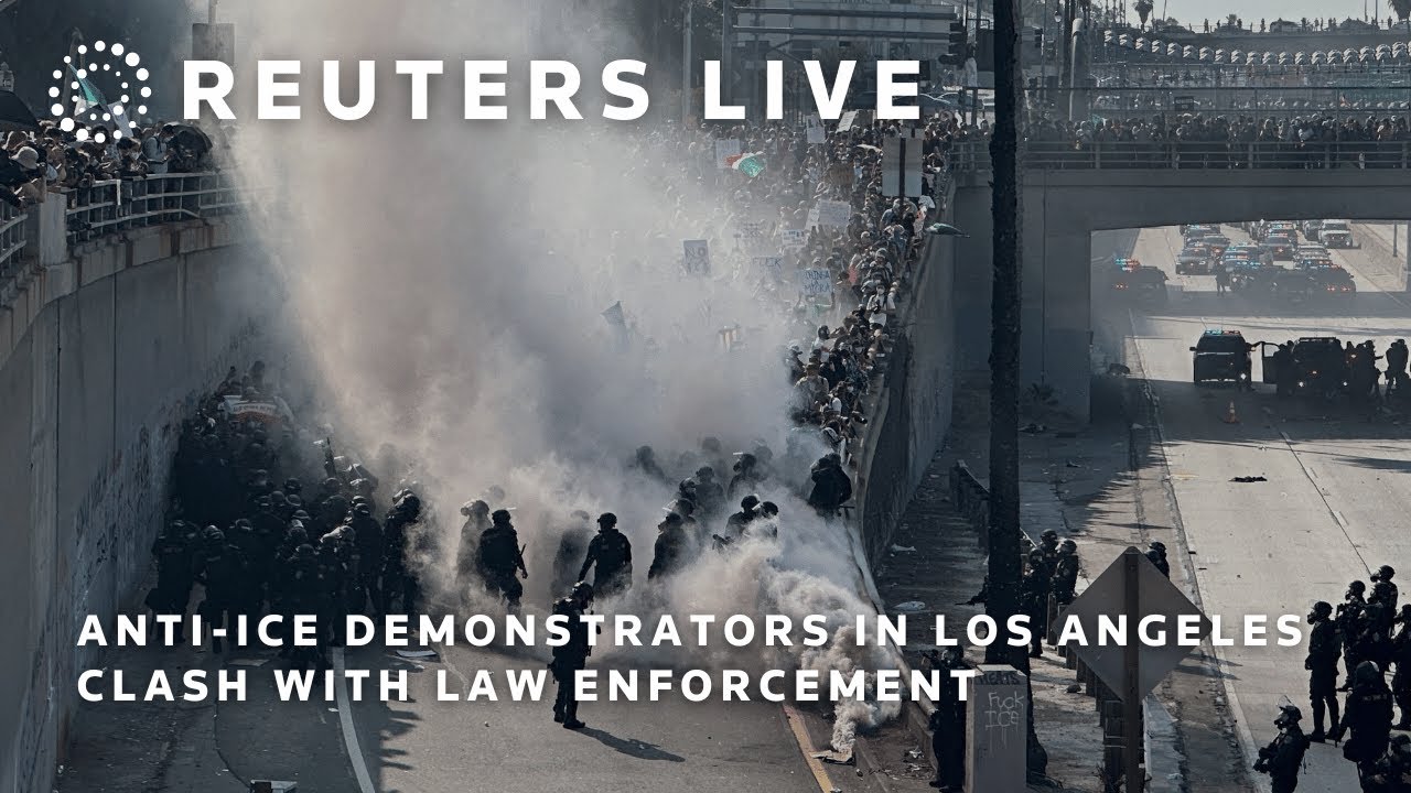 LIVE: Anti-ICE demonstrators in Los Angeles clash with law enforcement | REUTERS