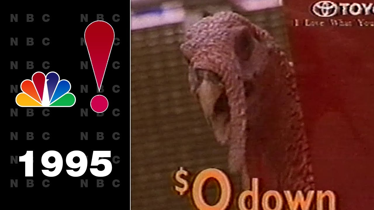 WNBC (NBC) commercials and split-screen credits [November 26, 1995]
