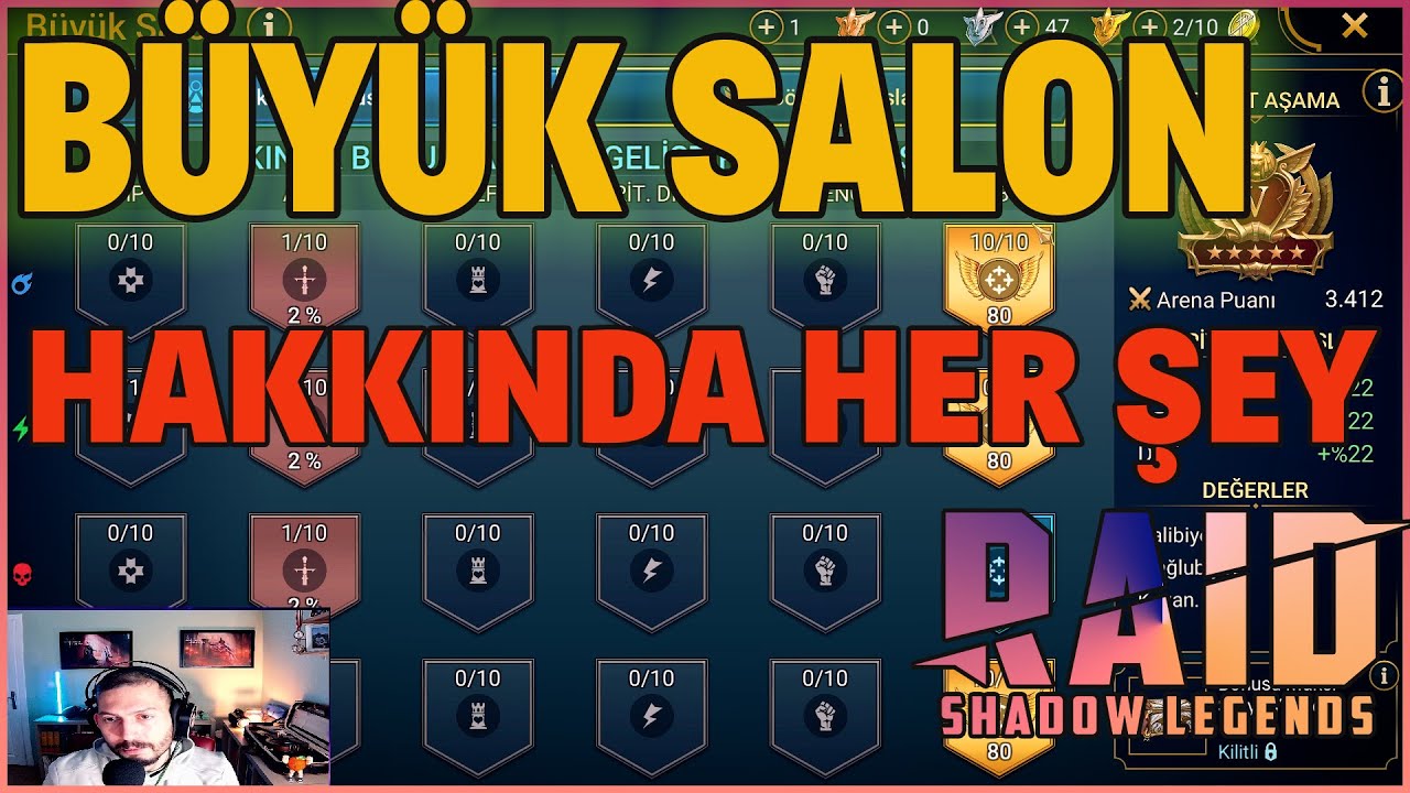 Büyük Salon Ve Bölge Bonusları - Raid Shadow Legends #raidshadowlegends #raid