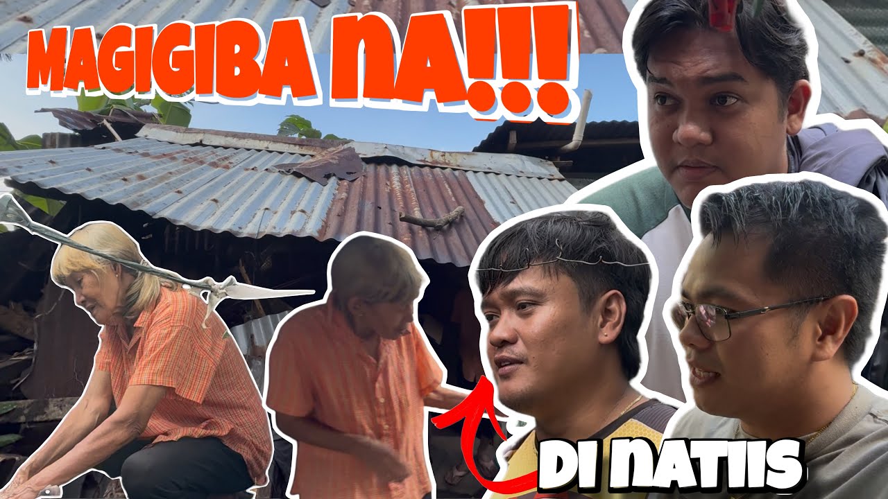 BAHAY NI NANAY GLORIA MAGIGIBA NA  l HINDI MAPIGILANG MAAWA NI VINCENT AT DERICK NG MAKITA SI NANAY 