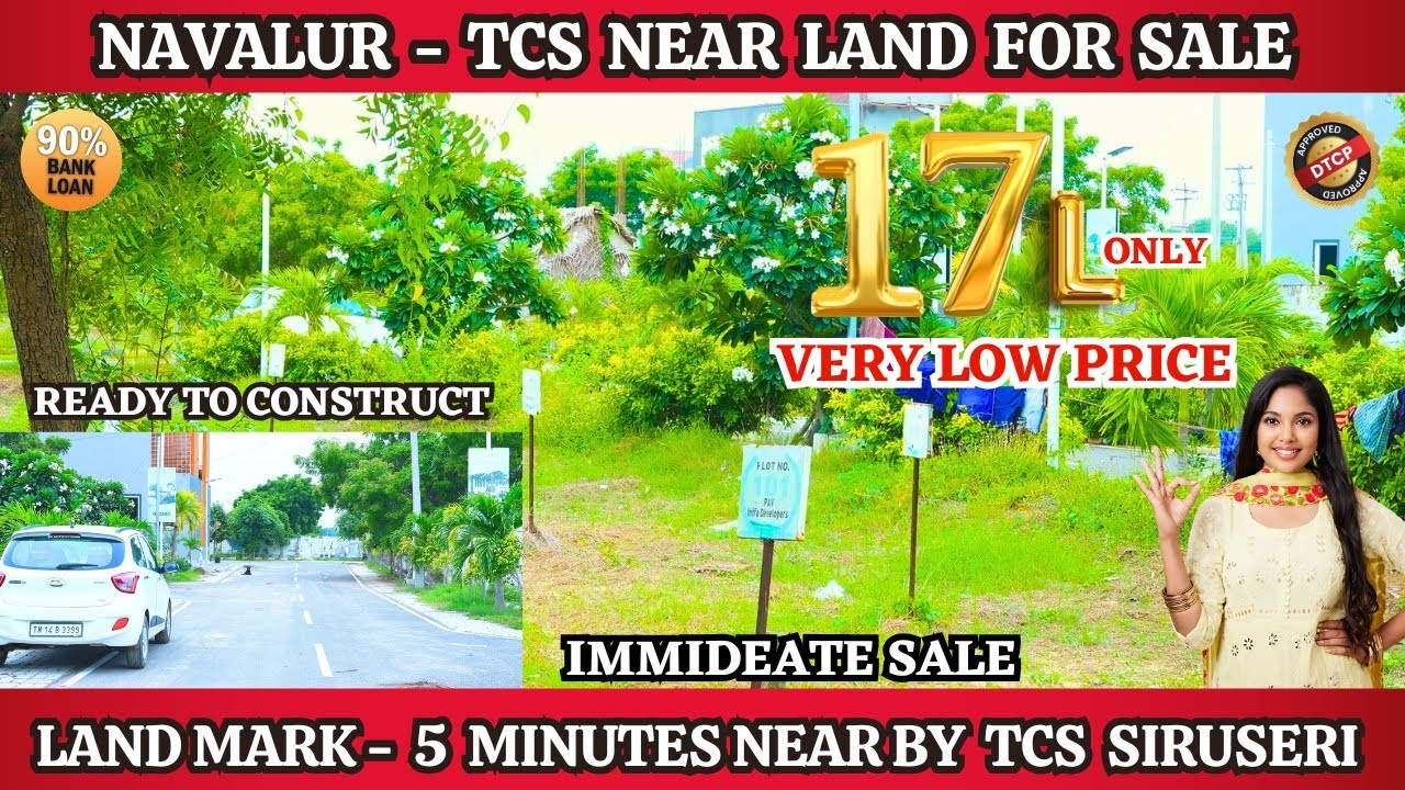 Navalur - TCS Near Residential Land For Sale | 30 FT Road | #navalur #landsale #omr