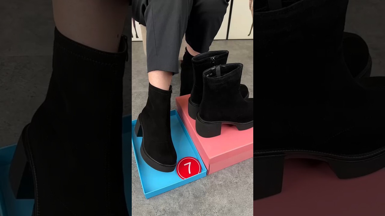 Round-Toe ankle boots for ladies unboxing classic new winter design " 