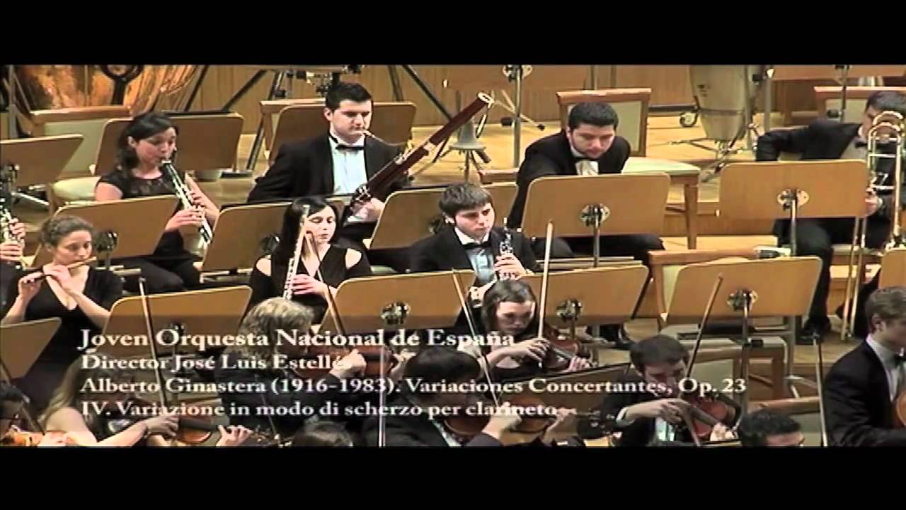 Ginastera Variaciones Concertantes op. 23 (1º parte) - Estellés / JONDE