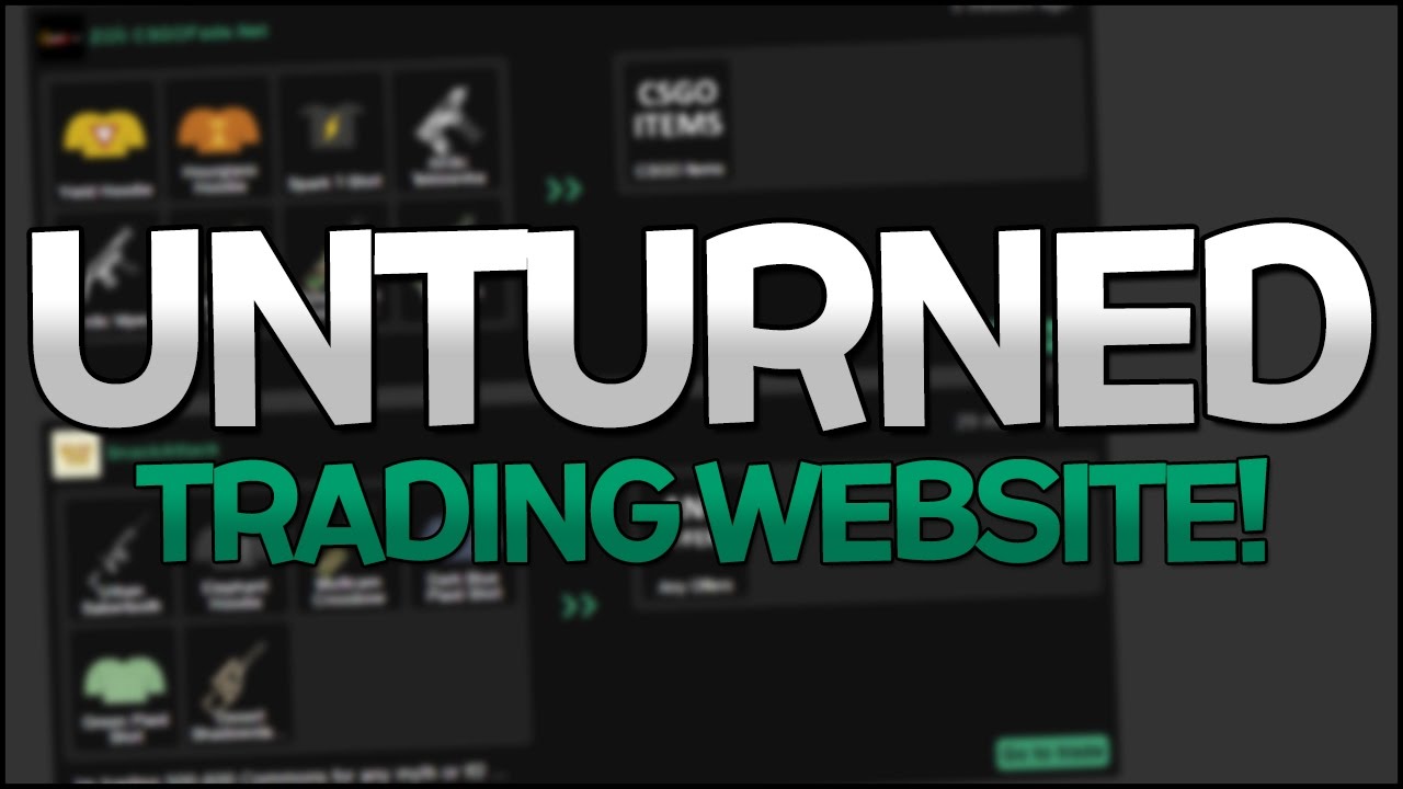 Amazing Unturned trading website! - {Z Lounge}