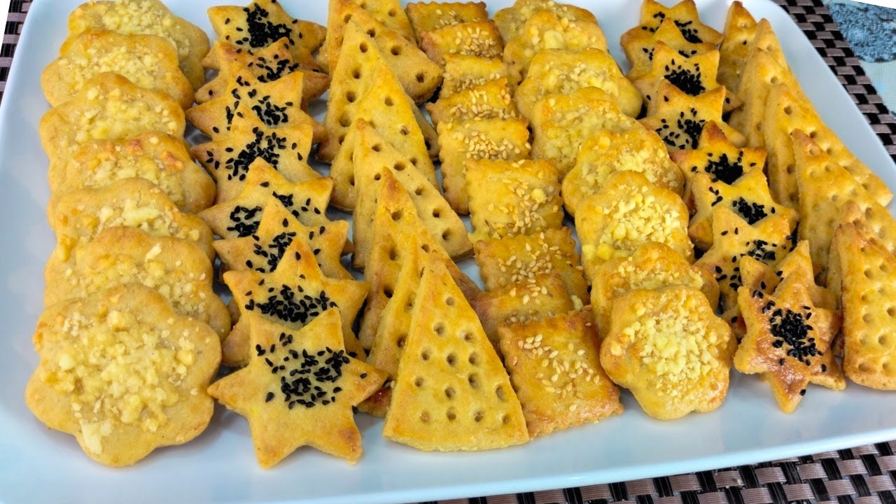 بسكوت حادق ومقرمشات بالجبنه 🧀🥨حلوة اوي للاطفال في اللانش بوكس او حفلات اعياد الميلاد🎈