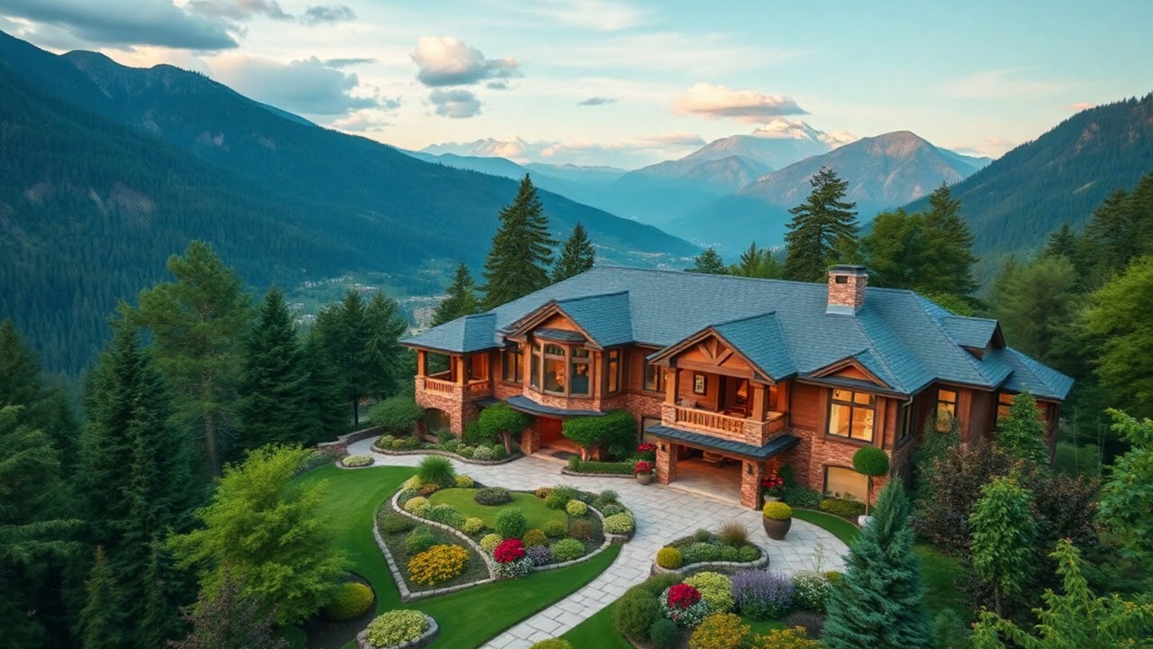 4K Luxury Homes in Nature | TV Background With No Sound