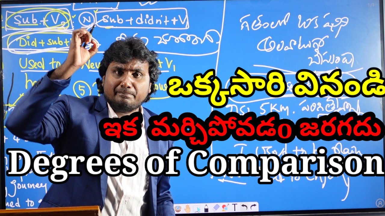 Degrees of Comparison// TET - DSC, Constable// Bank // Spoken English
