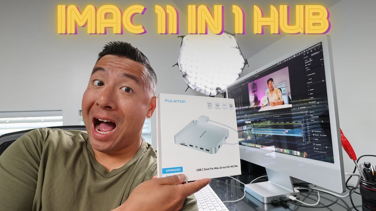 Urządzenie niezbędne dla użytkownik&oacute;w komputer&oacute;w iMac!!! Stacja dokująca Pulwtop 11 w 1 do komput...
