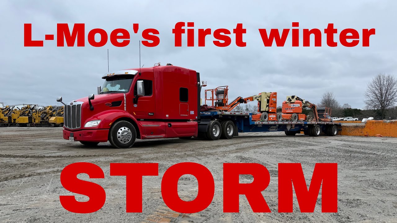 Got loaded early just to get shut down in ice storm on 20 in Louisiana @landstar step-deck