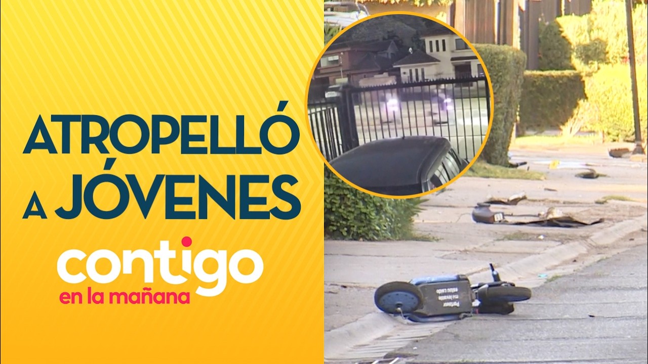 SE DIO A LA FUGA: Conductor ebrio atropelló a dos jóvenes en scooter - Contigo en la Mañana