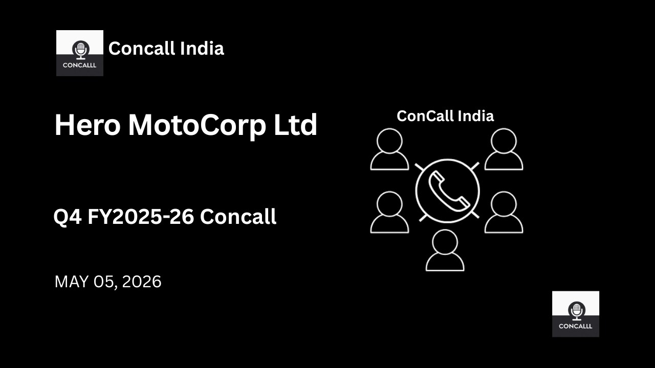 Конференция Hero MotoCorp Ltd по итогам 4 квартала 2025-2026 финансового года.