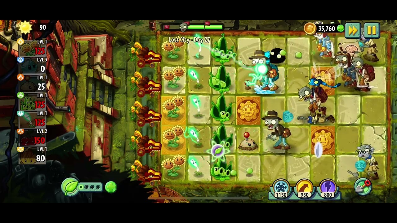 Plants vs Zombies 2 - Lost City - Day 27 - 2025 Gameplay
