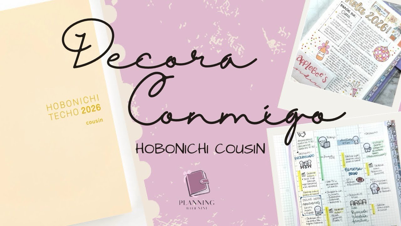 Decora Conmigo •• Hobonichi Cousin / Vista Semanal