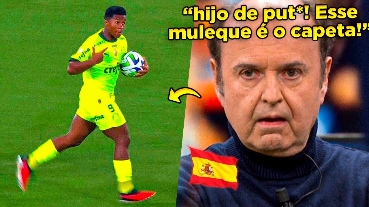 ESPANHÓIS EM CHOQUE COM PARTIDA BIZARRA DE ENDRICK!! A REAÇÃO DA ESPANHA COM ENDRICK!!