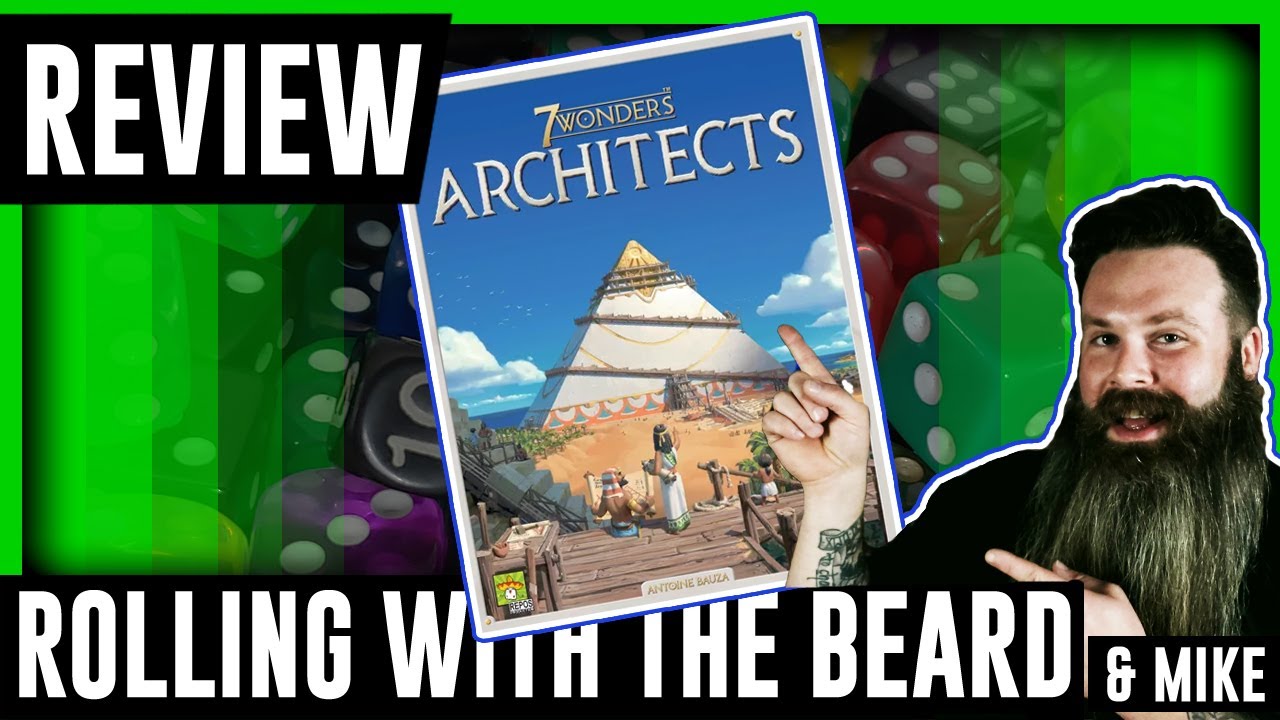7 Wonders Architects (7 Wonders LITE) Board Game Review on Rolling with the Beard