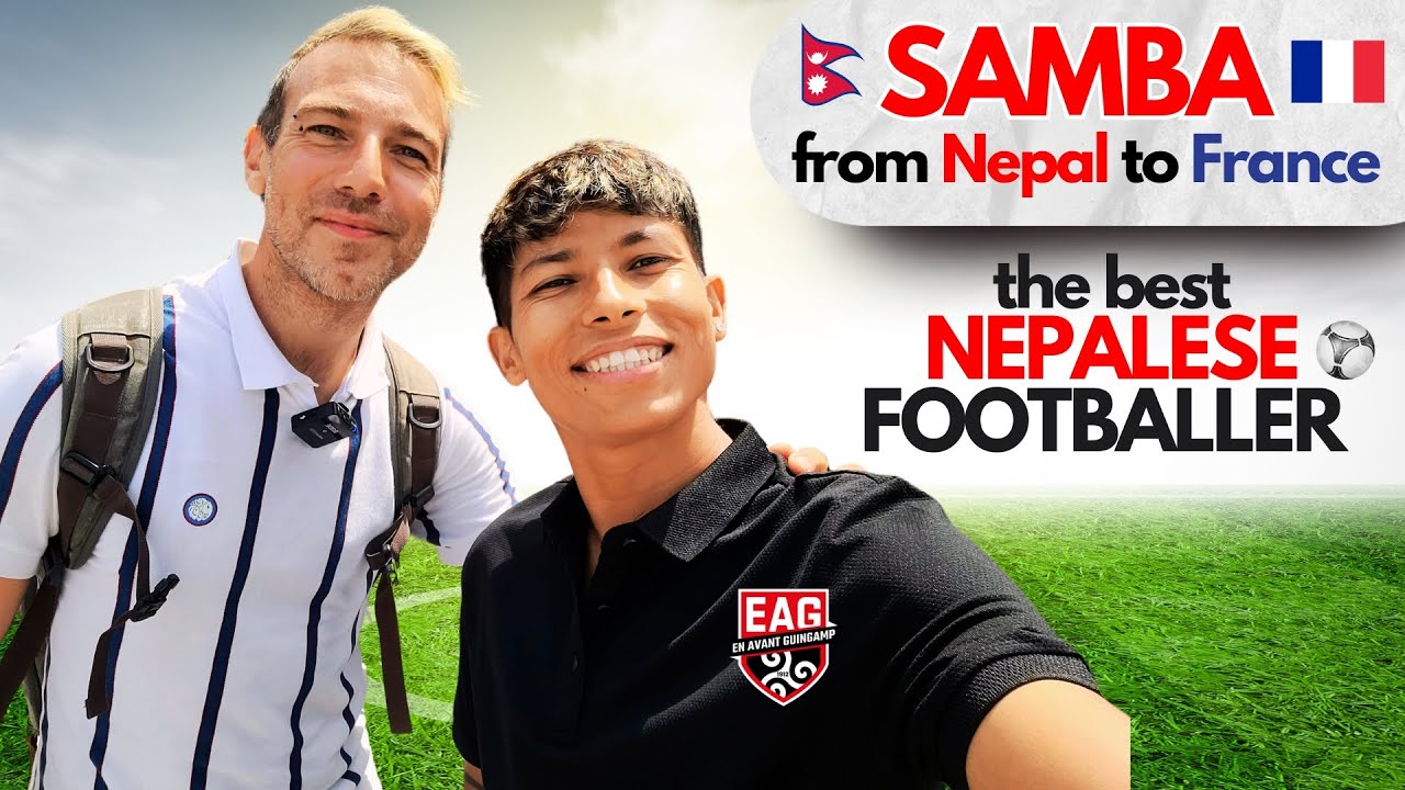 Meeting SAMBA the NEPAL🇳🇵 Football STAR in Guingamp 🇫🇷