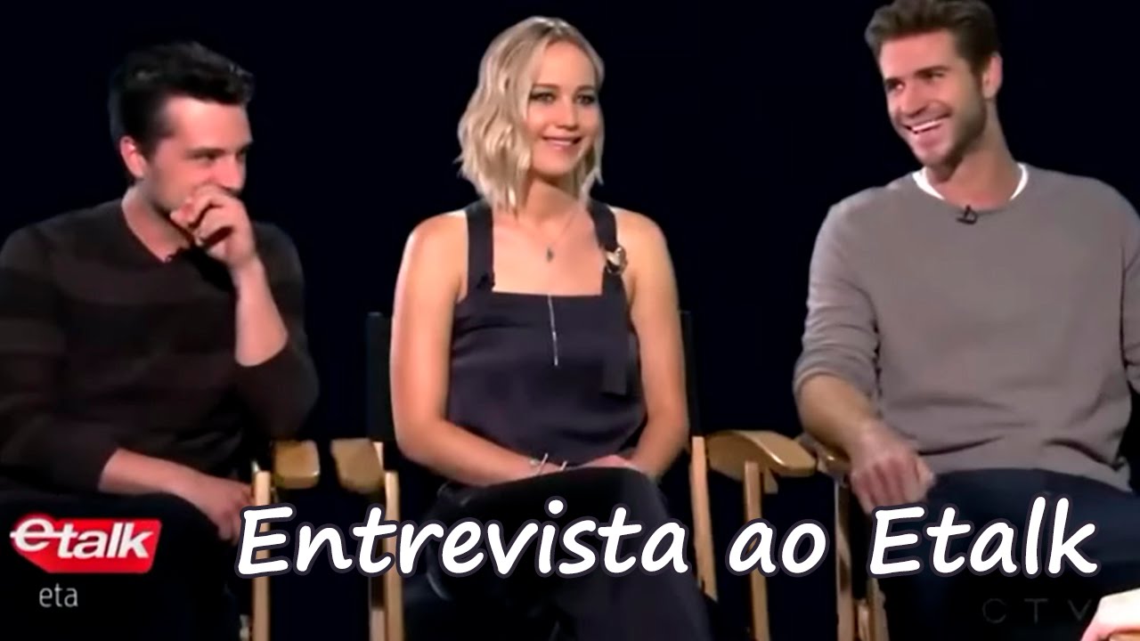 Jennifer Lawrence, Josh Hutcherson e Liam Hemsworth dão entrevista ao Etalk (legendado)