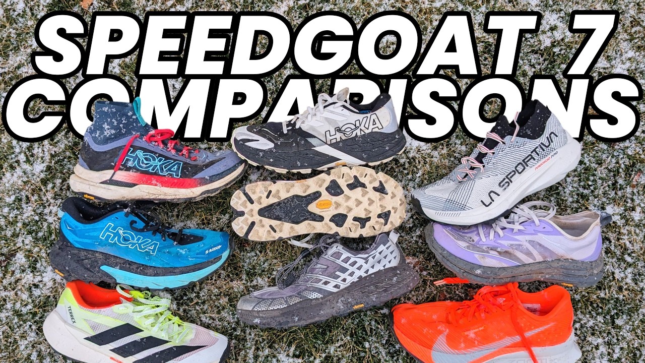 Сравнение Hoka Speedgoat 7 // Линейка Hoka, Nike, Adidas, La Sportiva