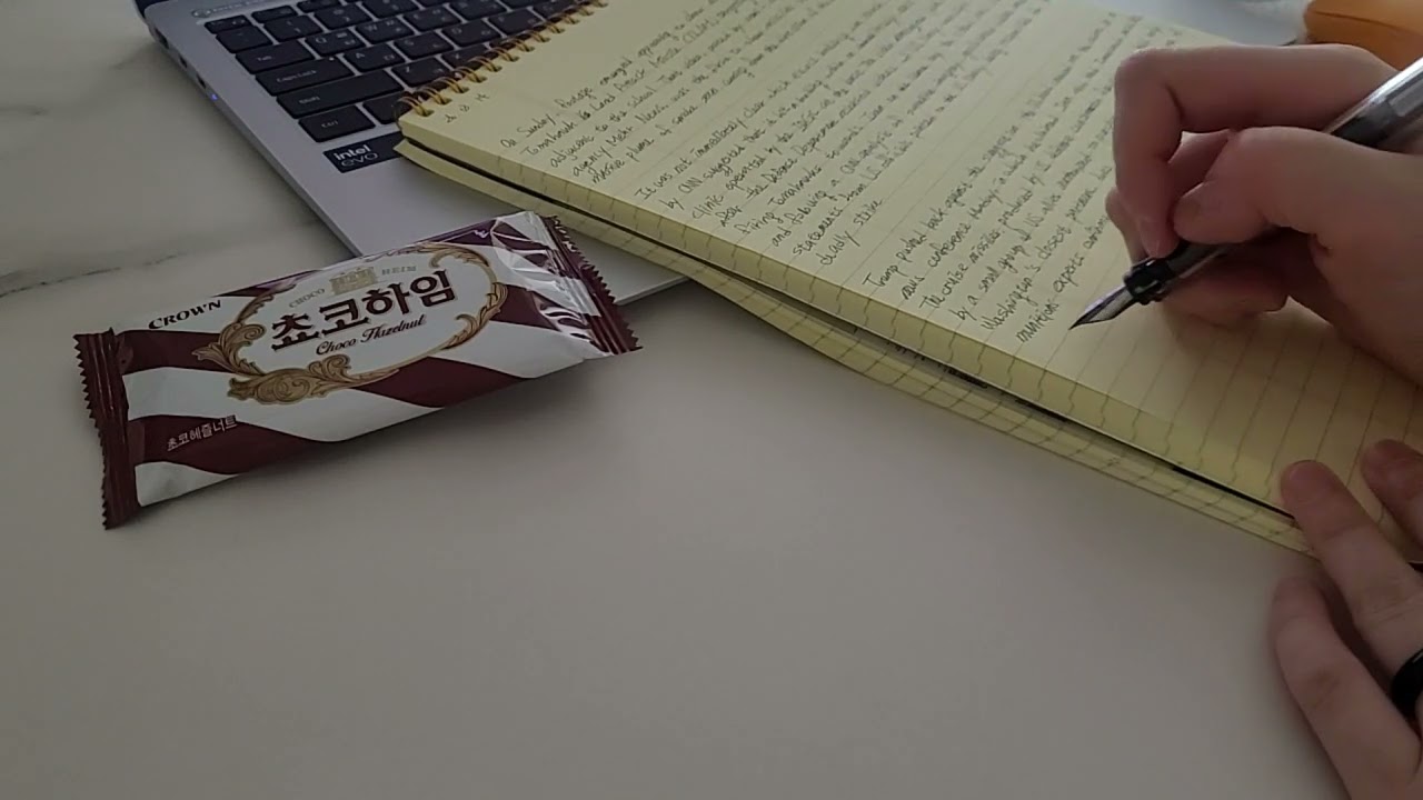 260314 CNN 만년필 영어필사 475일차 | English Handwriting | Study With Me (No Sound) 