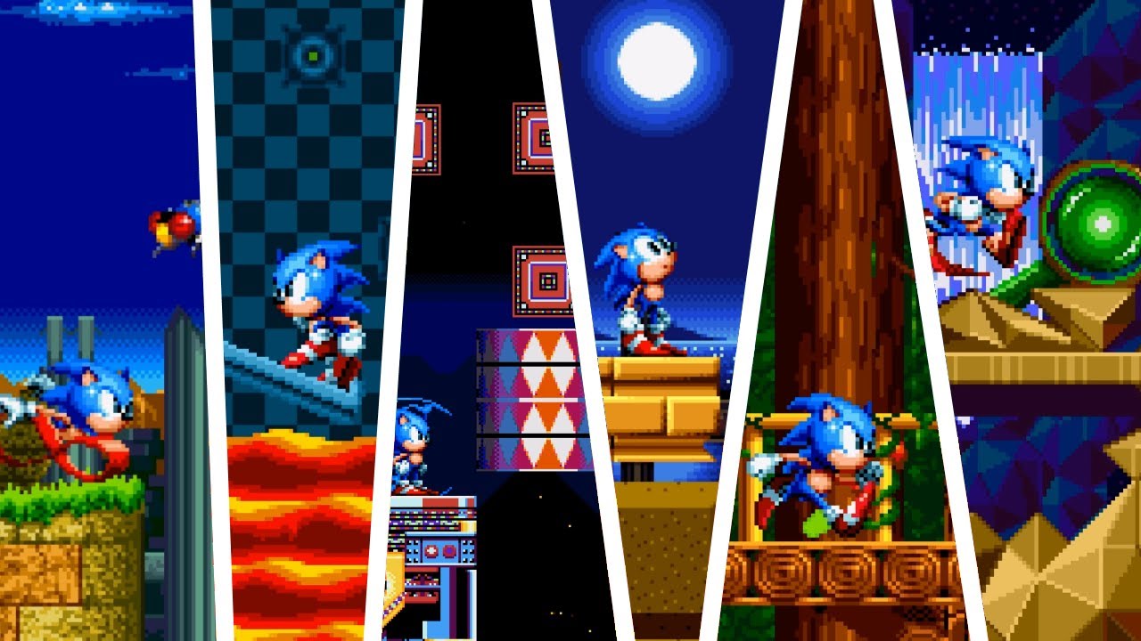 SONIC MANIA PLUS MODS - NEW LEVELS (2 HOURS GAMEPLAY)