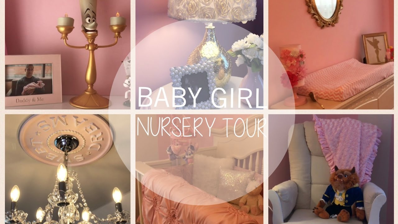 BABY GIRL NURSERY TOUR! | PRINCESS NURSERY | CHIC NURSEREY | PINK, WHITE AND GOLD NURSERY