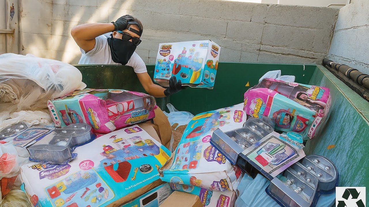 esto es una ! LOCURA ! Vean lo que TIRAN LAS TIENDAS EN USA. #dumpsterdiving  #funny #fypシ゚viral 