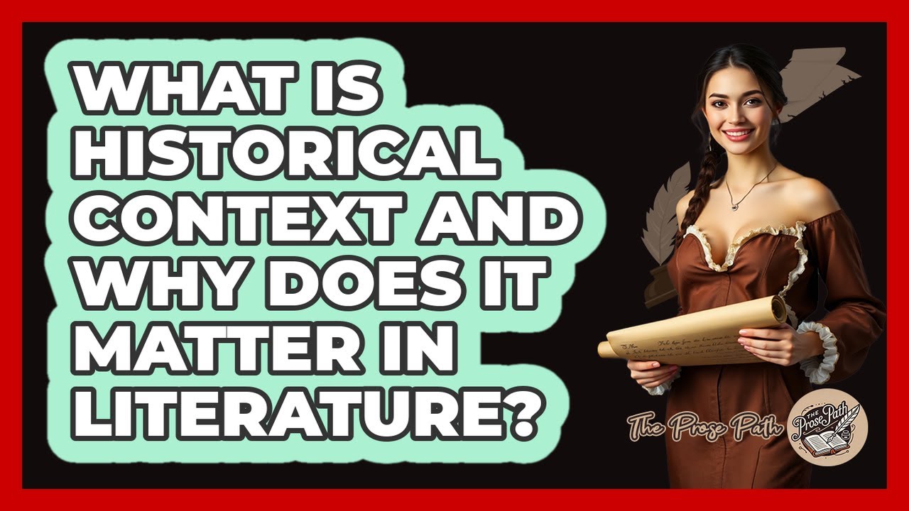 What Is Historical Context And Why Does It Matter In Literature? - The Prose Path