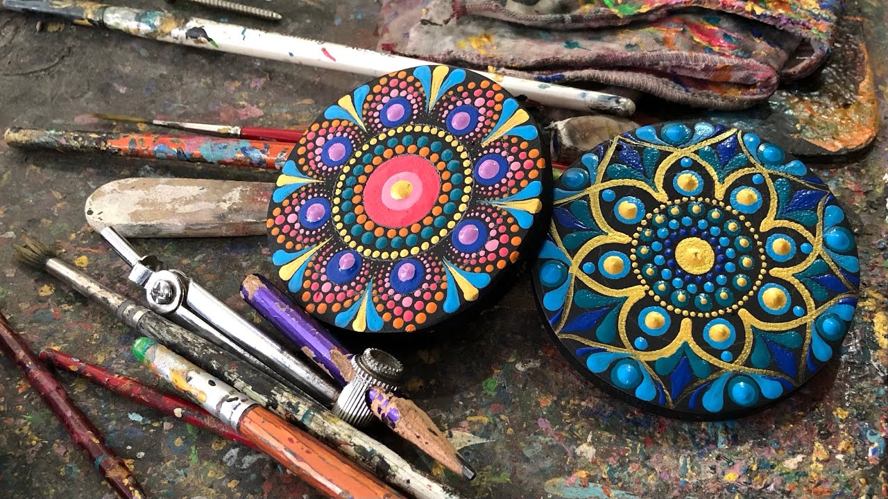 mandala dot painting