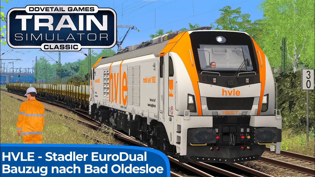 BAUZUGDIENST: Stadler EuroDual - BR 159 | TRAIN SIMULATOR CLASSIC | Hamburg - Lübeck | HVLE – Bauzug