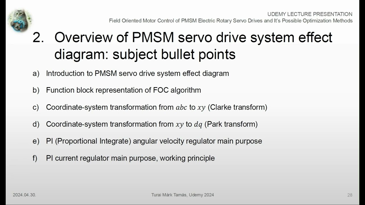 Content introduction of the FOC control algorithm section