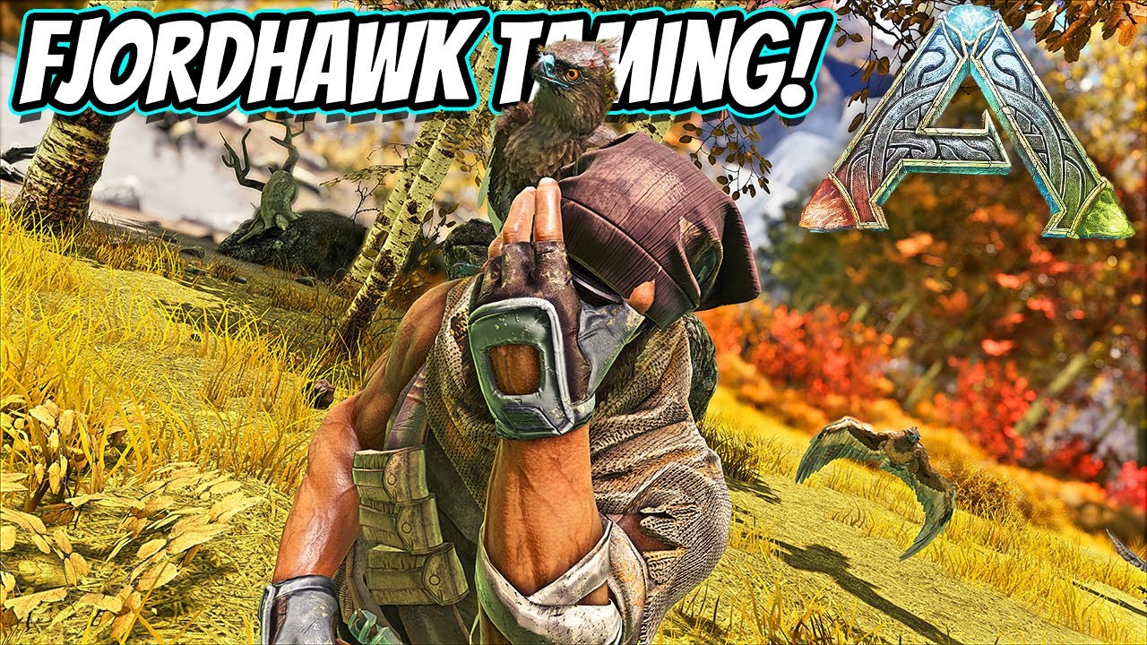 FJORDHAWK TAMING IS AN ORDEAL BUT I GOT TWO!! || Ark Fjordur Ep 2!