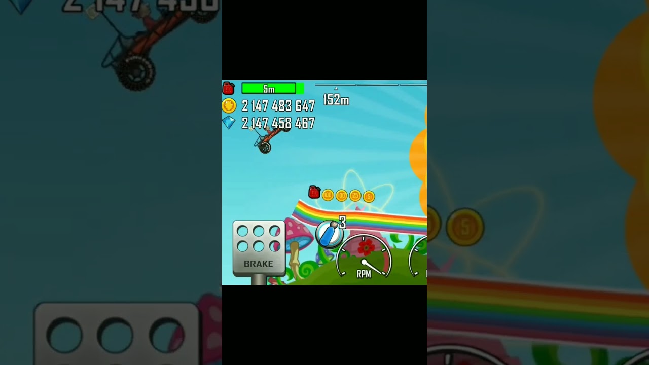 hill climb racing game in rainbow 🌈 map