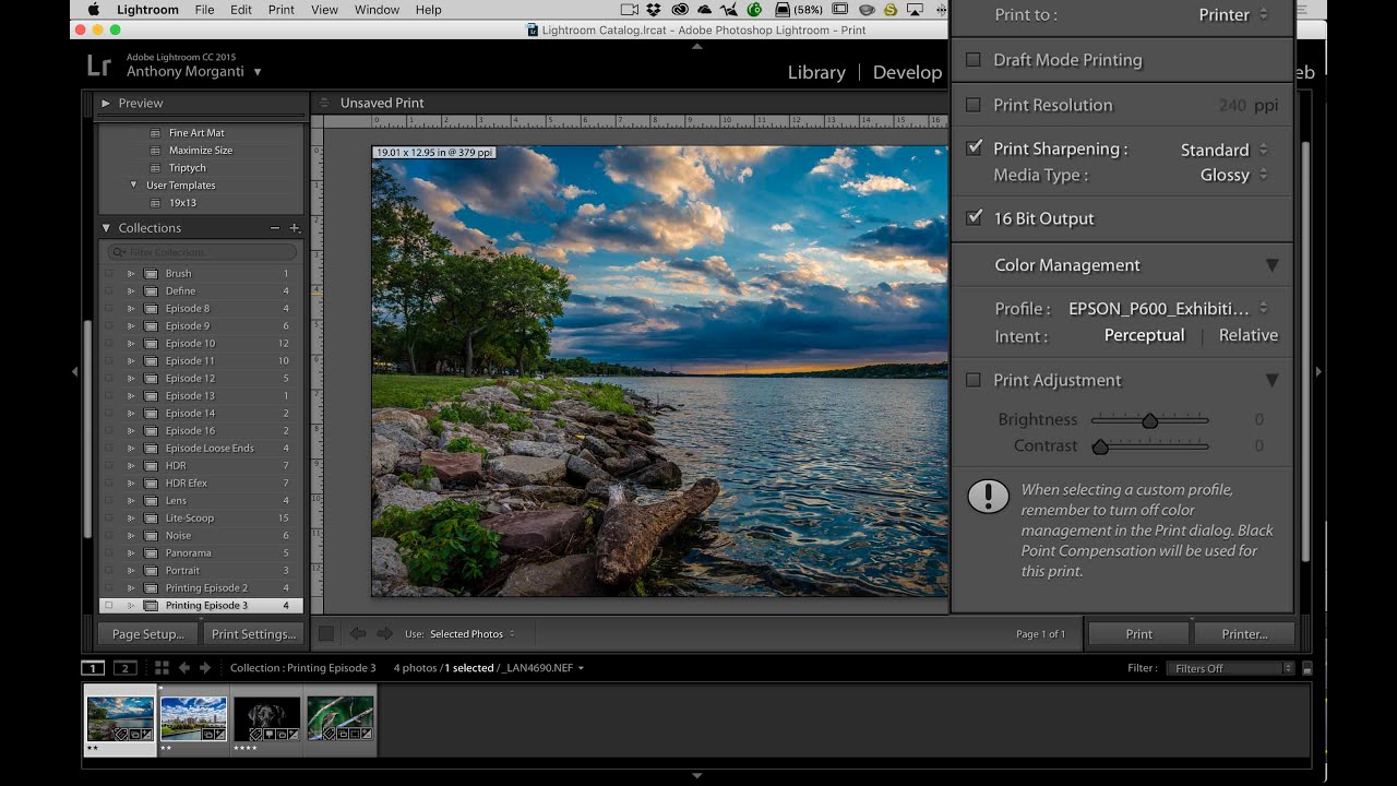 Printing in Lightroom - Episode 4: Wrap Up