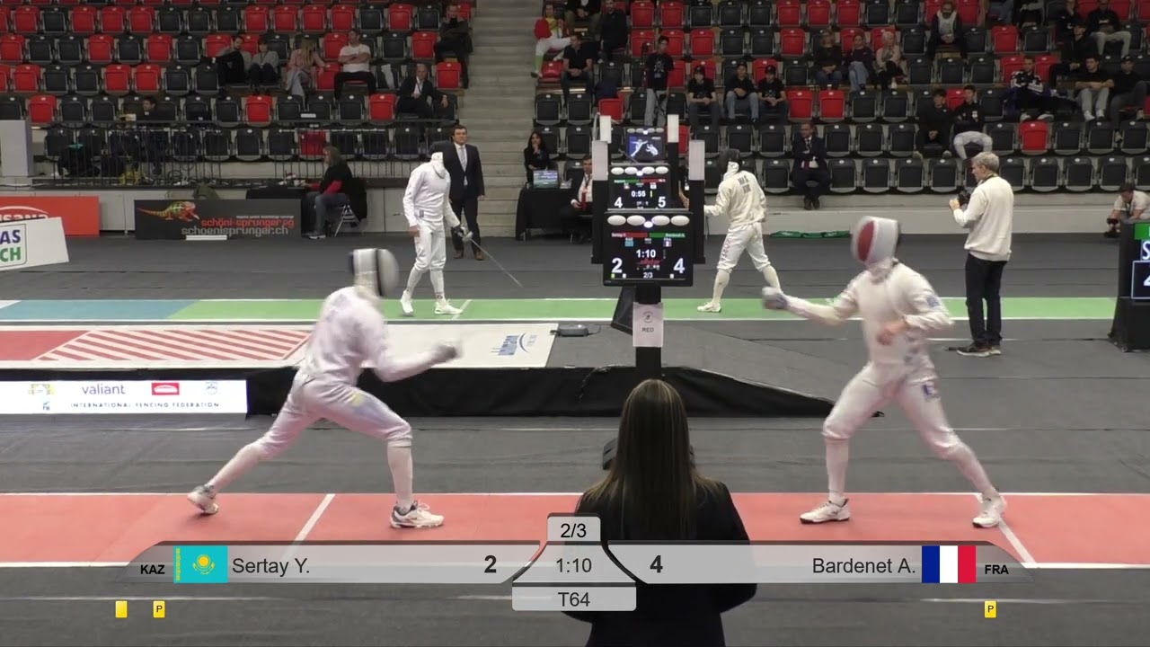 2024 385 T64 29 M E Individual Bern SUI WC RED BARDENET FRA vs SERTAY KAZ