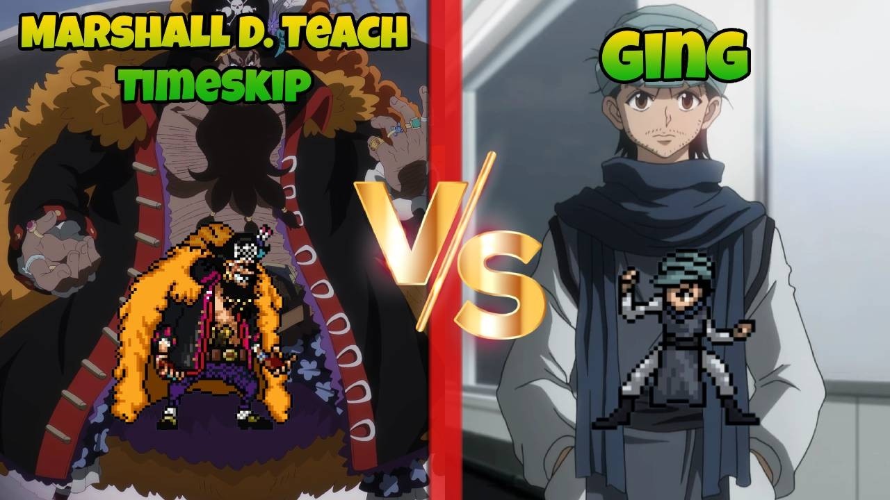 Jump Force MUGEN Marshall D. Teach Timeskip vs Ging