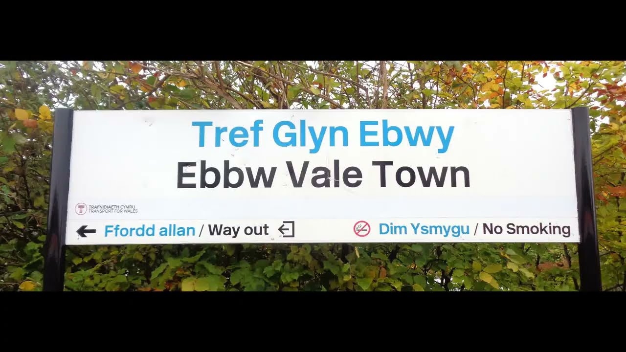 Ebbw Vale Town Railway Station, Blaenau Gwent, South-Wales