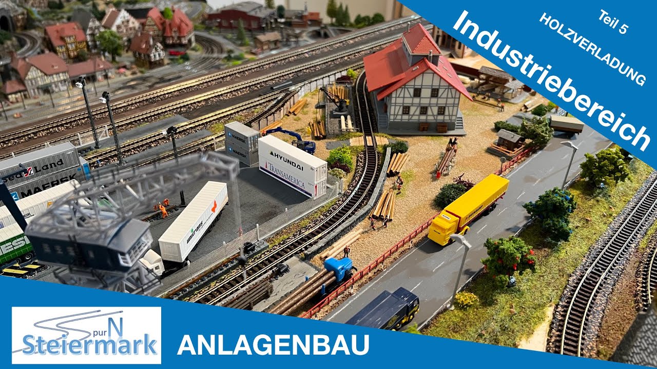 Spur N - Baufortschritt 7.5 / Industrie - Holzverladung / Anlagenbau