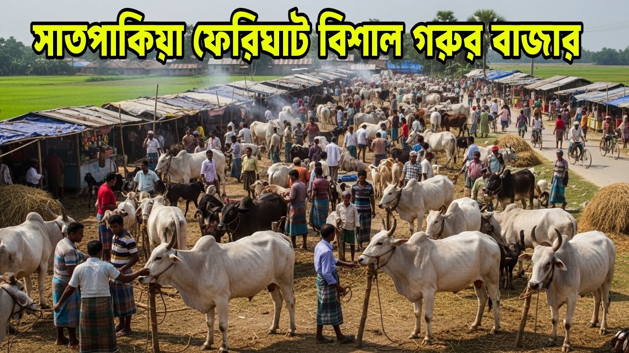 শেরপুর সদর সাতপকিয়া গরুবাজার | ছাগলের বাজার ও সাইকেল বাজার |2026