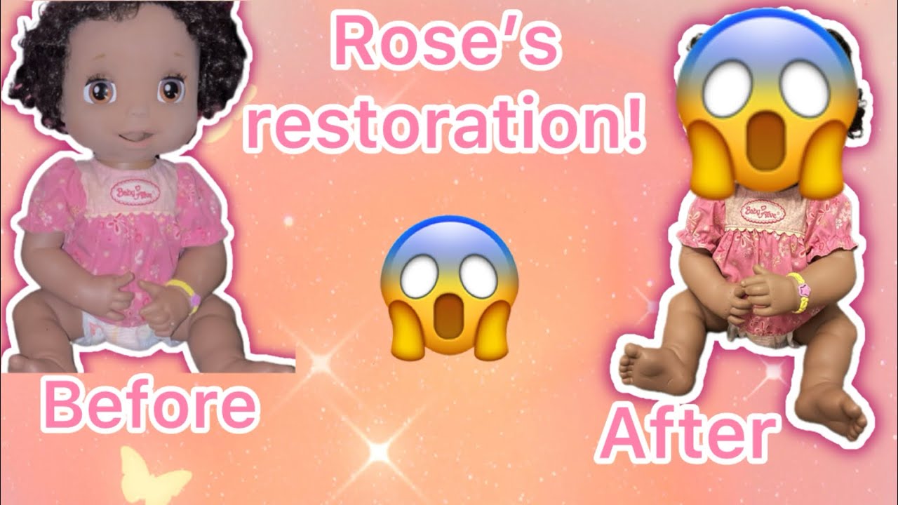 Baby alive AA 2006 soft face restoration! I got her from @Shaniqua Rose! Rose’s restoration! 😱❤️