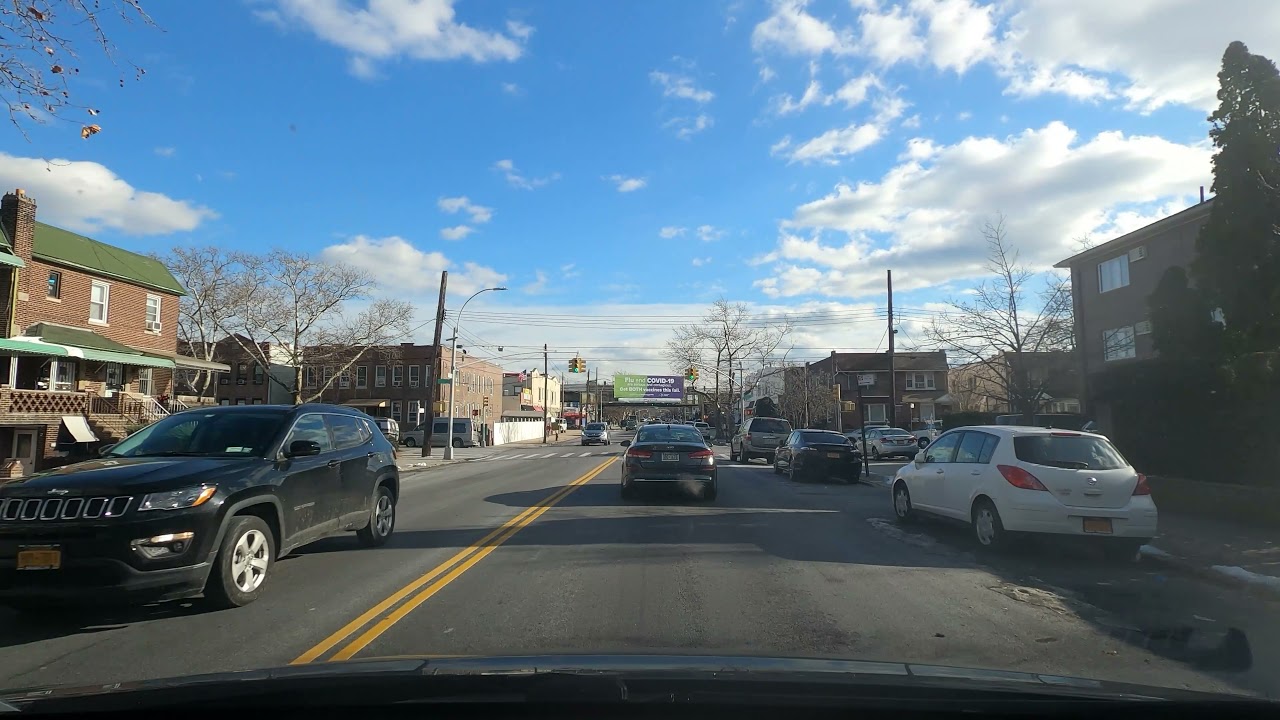 Driving from Borough Park, Brooklyn to Gravesend, Brooklyn, NYC
