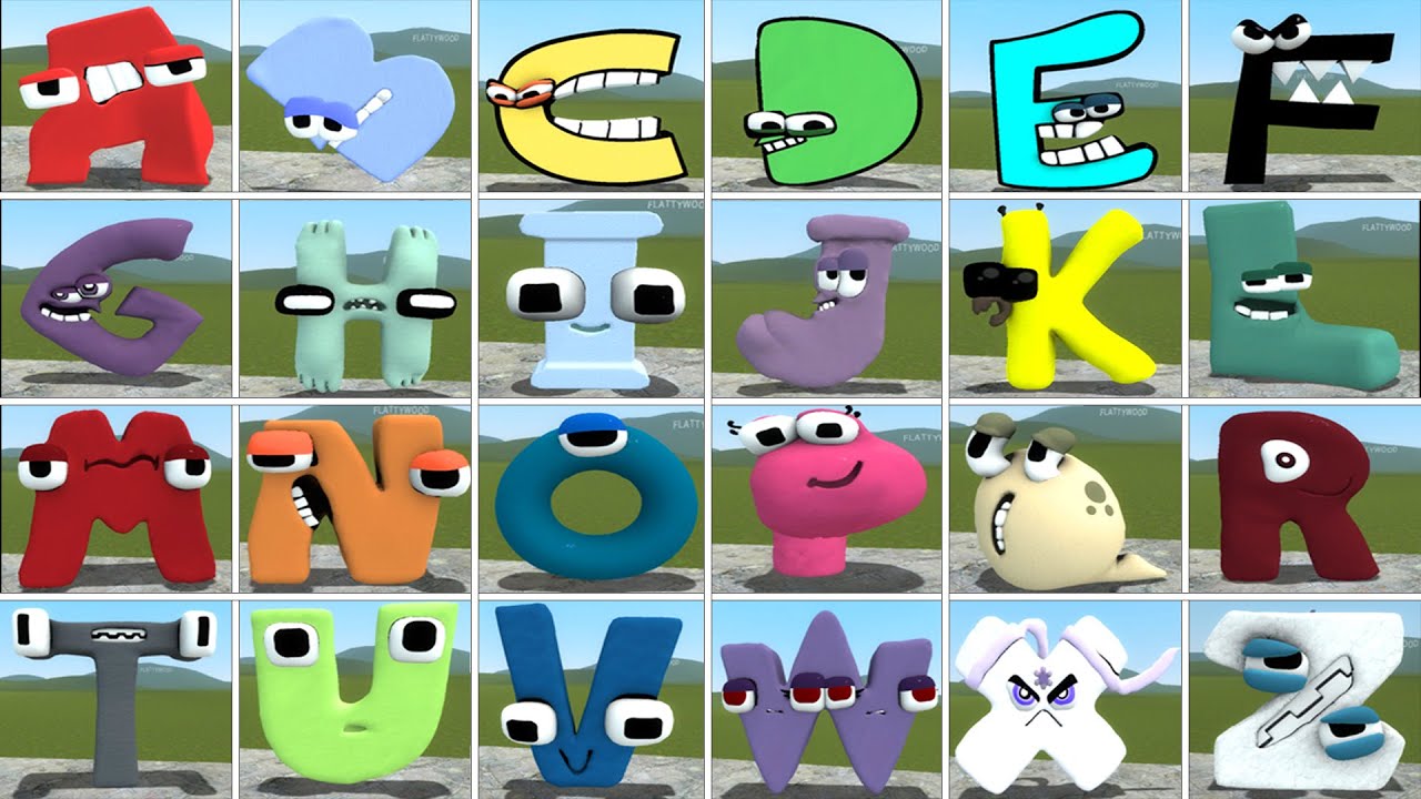 ALL ALPHABET LORE FAMILY in Garry's Mod !