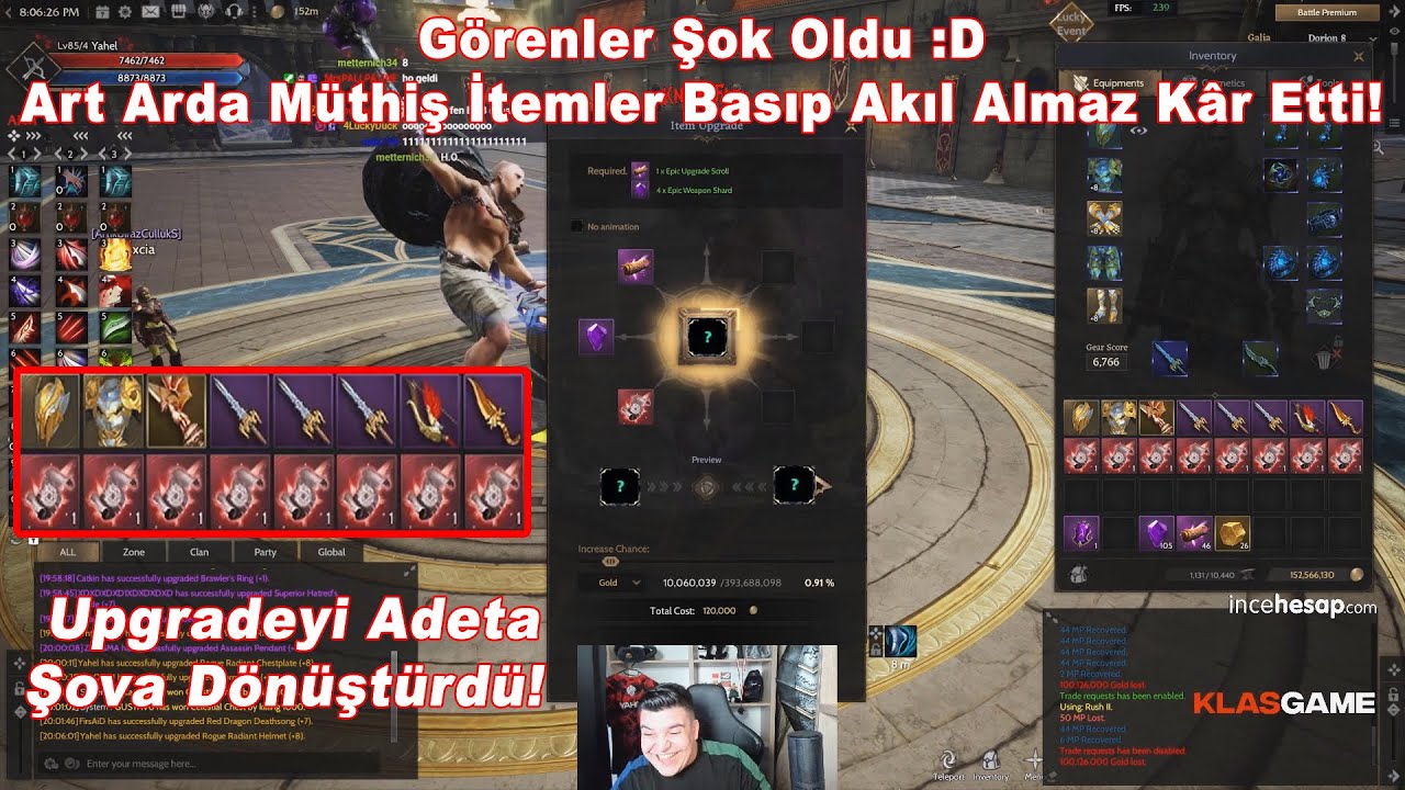 Yahel - Görenler Şok Oldu :D Art Arda Müthiş İtemler Basıp Akıl Almaz Kâr Etti! | Rise Online