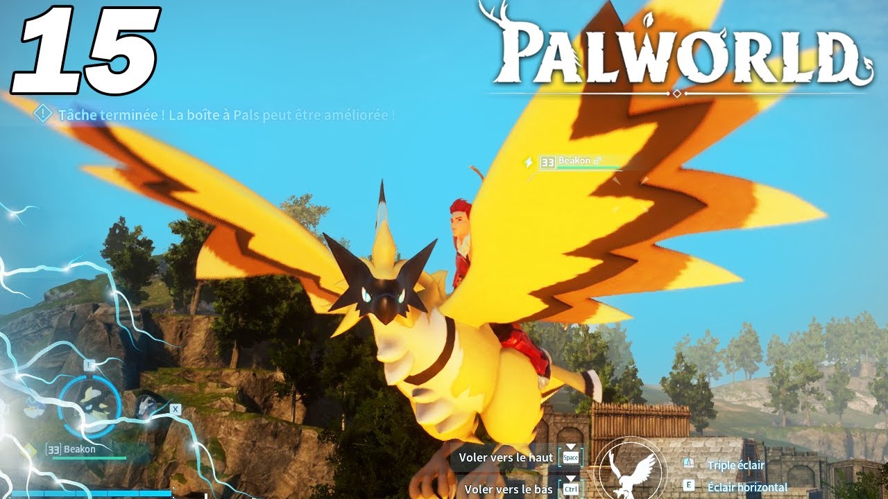 Je capture Beakon , l'oiseau électrique ! Palworld 15