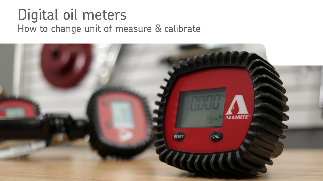 Alemite digital oil meter calibration procedure