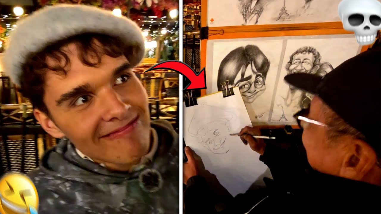 JE ME FAIS TROLLER PAR UN CARICATURISTE À PARIS (horrible)