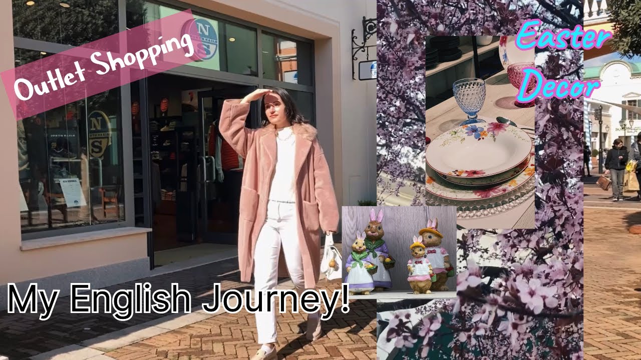 Shopping Vlog at  Venice Outlet | Korean Skincare Bestseller Unboxing & English Learning Hooks